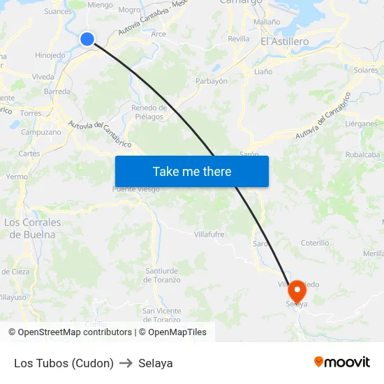 Los Tubos (Cudon) to Selaya map