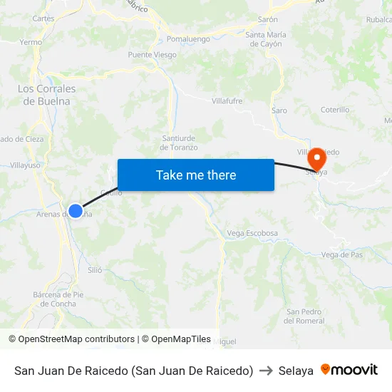 San Juan De Raicedo (San Juan De Raicedo) to Selaya map