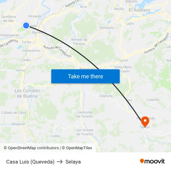 Casa Luis (Queveda) to Selaya map