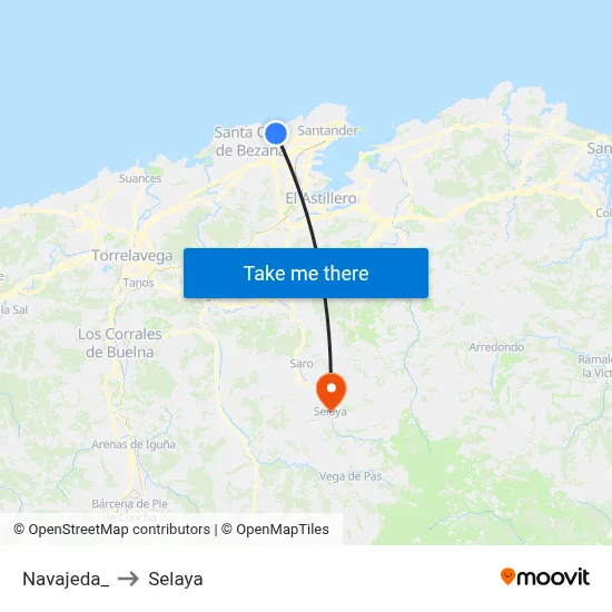 Navajeda_ to Selaya map