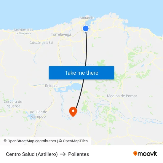 Centro Salud (Astillero) to Polientes map