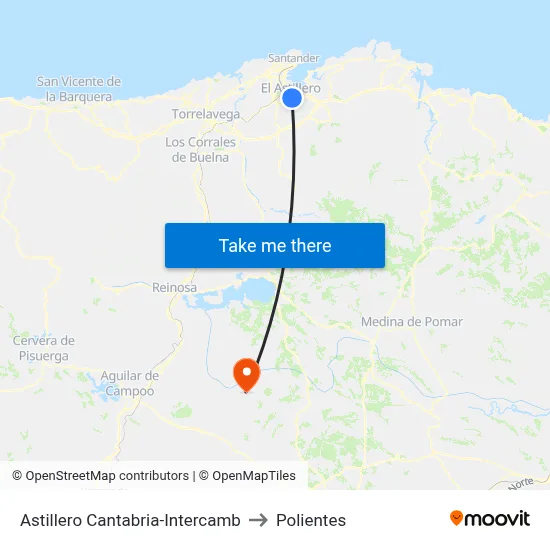 Astillero Cantabria-Intercamb to Polientes map