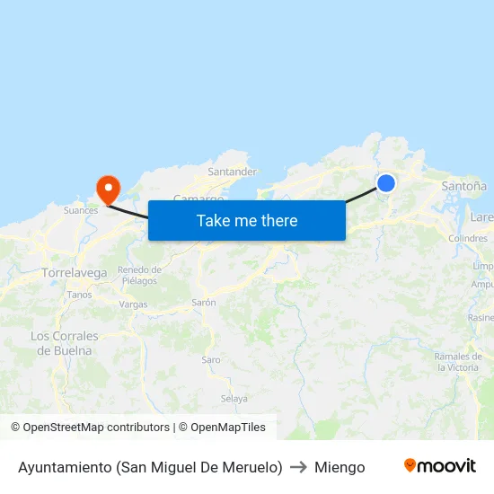Ayuntamiento (San Miguel De Meruelo) to Miengo map