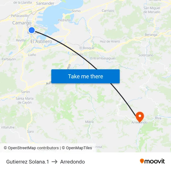 Gutierrez Solana.1 to Arredondo map