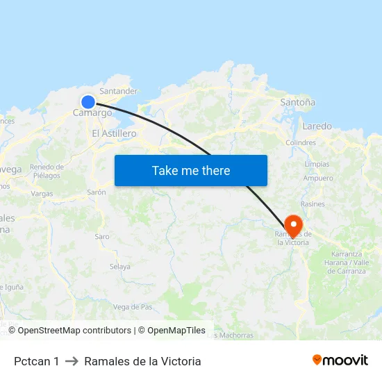 Pctcan 1 to Ramales de la Victoria map