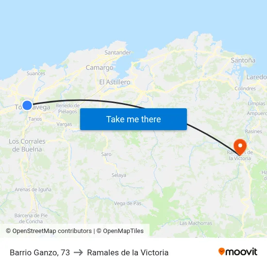 Barrio Ganzo, 73 to Ramales de la Victoria map