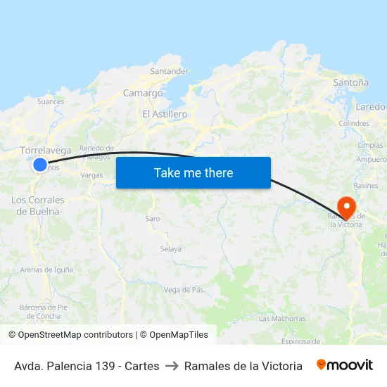 Avda. Palencia 139 - Cartes to Ramales de la Victoria map