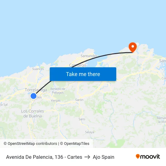Avenida De Palencia, 136 - Cartes to Ajo Spain map