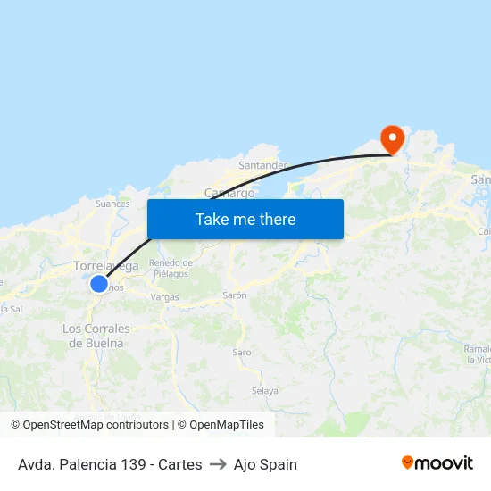 Avda. Palencia 139 - Cartes to Ajo Spain map