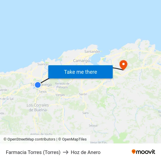 Farmacia Torres (Torres) to Hoz de Anero map