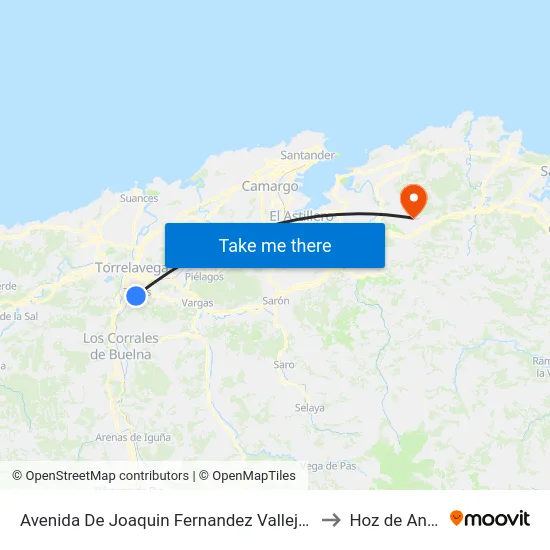 Avenida De Joaquin Fernandez Vallejo, 133 to Hoz de Anero map