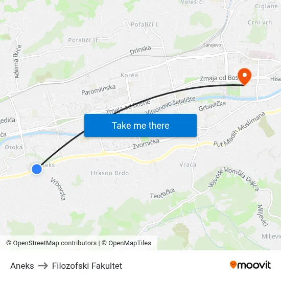 Aneks to Filozofski Fakultet map