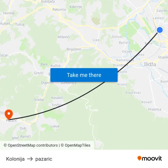 Kolonija to pazaric map