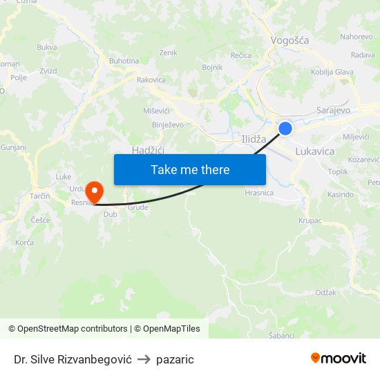 Dr. Silve Rizvanbegović to pazaric map