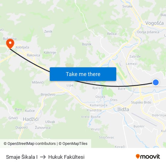 Smaje Šikala I to Hukuk Fakültesi map