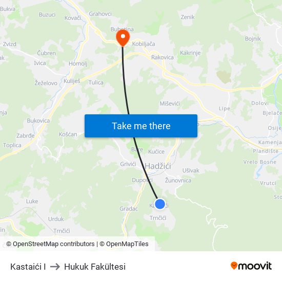 Kastaići I to Hukuk Fakültesi map