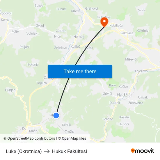 Luke (Okretnica) to Hukuk Fakültesi map