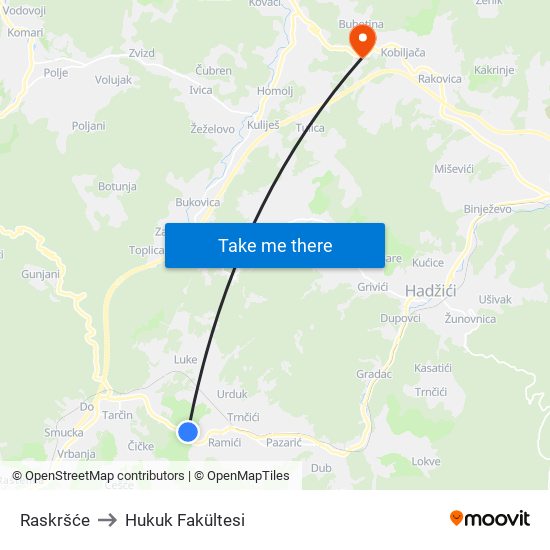 Raskršće to Hukuk Fakültesi map