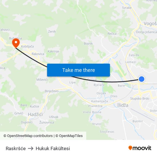 Raskršće to Hukuk Fakültesi map