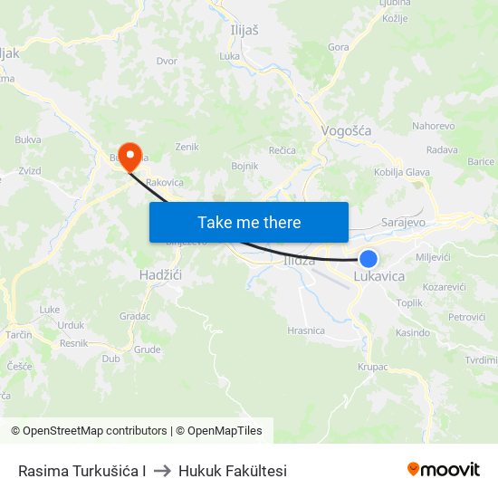 Rasima Turkušića I to Hukuk Fakültesi map