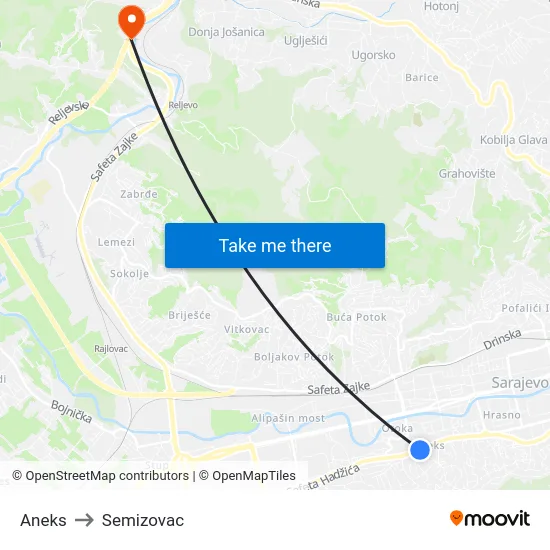 Aneks to Semizovac map