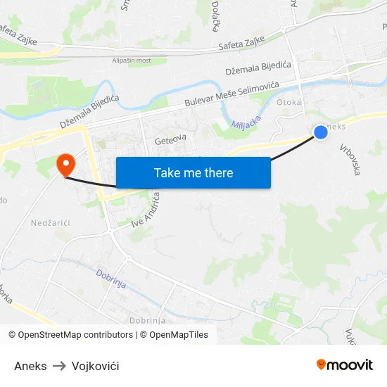 Aneks to Vojkovići map