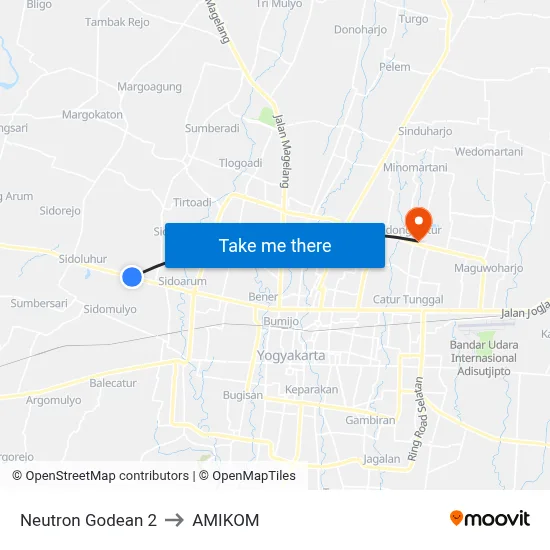 Neutron Godean 2 to AMIKOM map