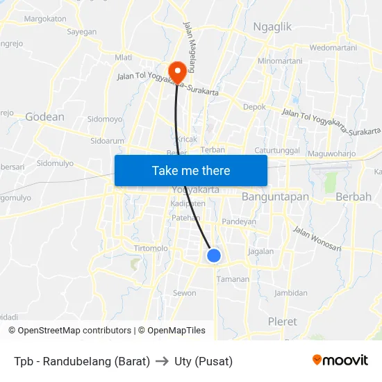 Tpb - Randubelang (Barat) to Uty (Pusat) map