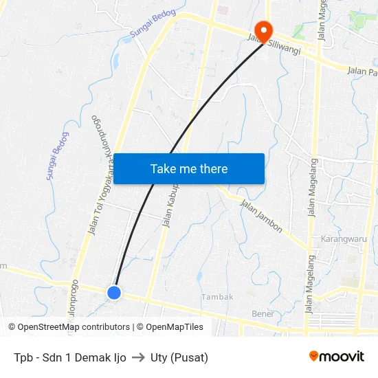 Tpb - Sdn 1 Demak Ijo to Uty (Pusat) map