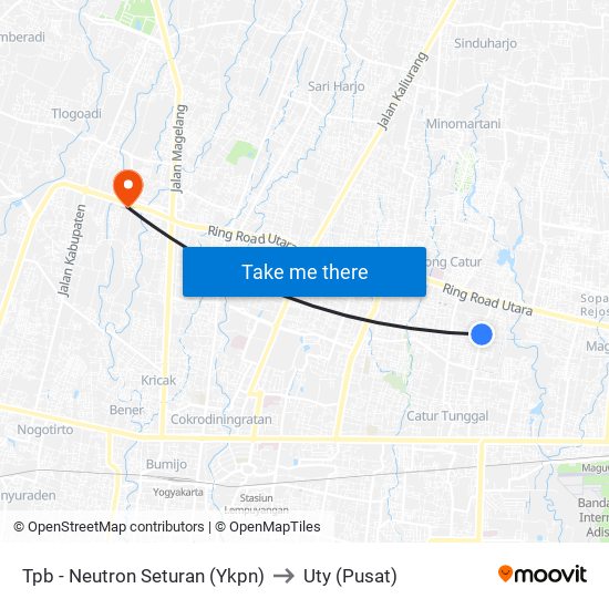 Tpb - Neutron Seturan (Ykpn) to Uty (Pusat) map