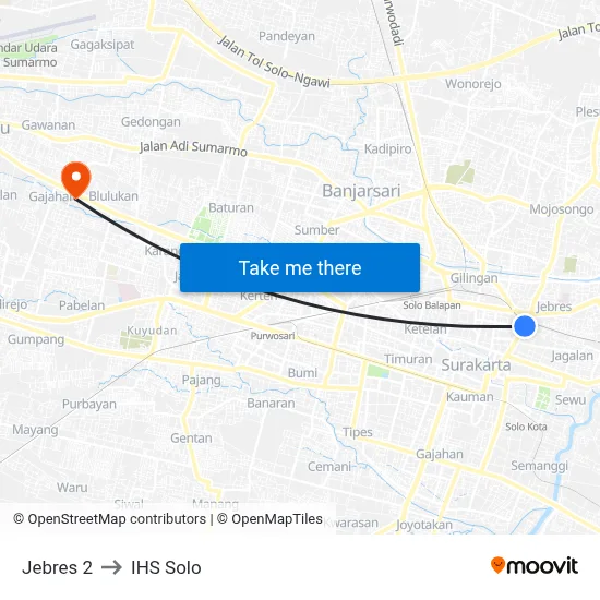 Jebres 2 to IHS Solo map