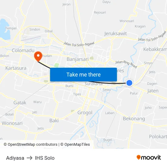 Adiyasa to IHS Solo map