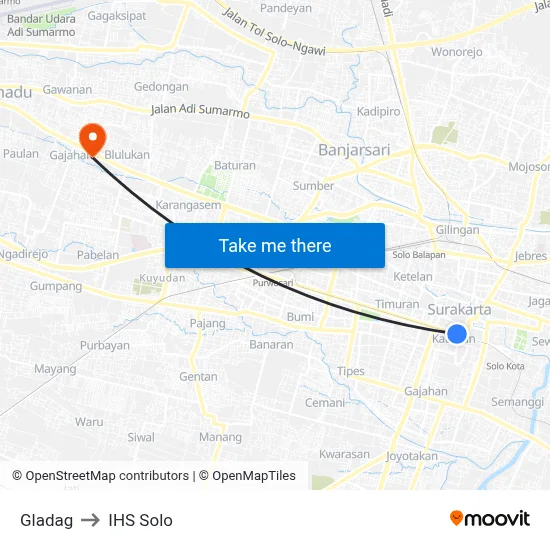 Gladag to IHS Solo map