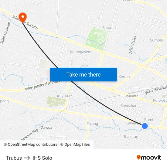 Trubus to IHS Solo map