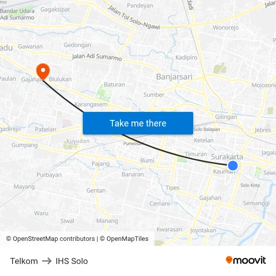 Telkom to IHS Solo map