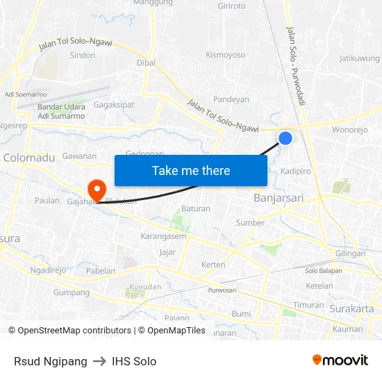 Rsud Ngipang to IHS Solo map