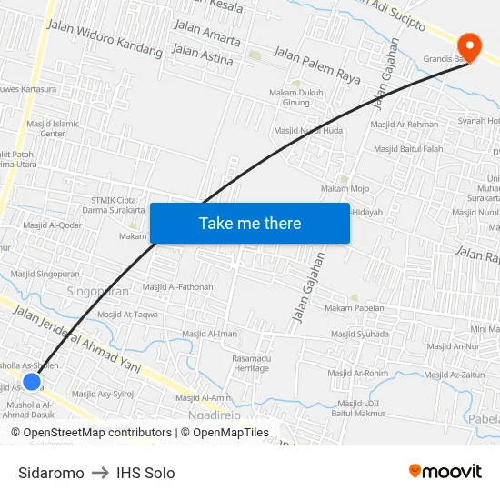 Sidaromo to IHS Solo map