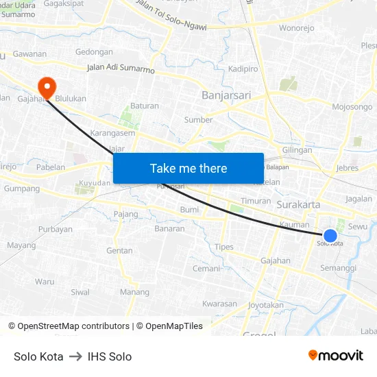 Solo Kota to IHS Solo map