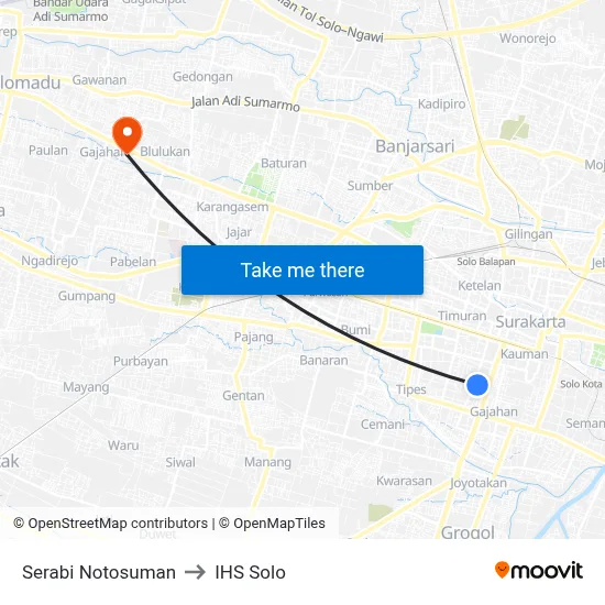 Serabi Notosuman to IHS Solo map