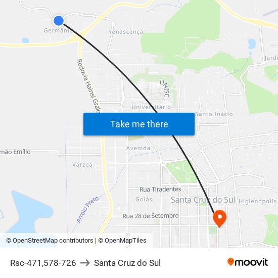 Rsc-471,578-726 to Santa Cruz do Sul map