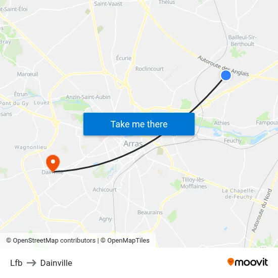 Lfb to Dainville map