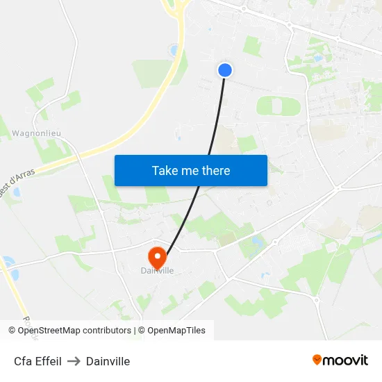 Cfa Effeil to Dainville map