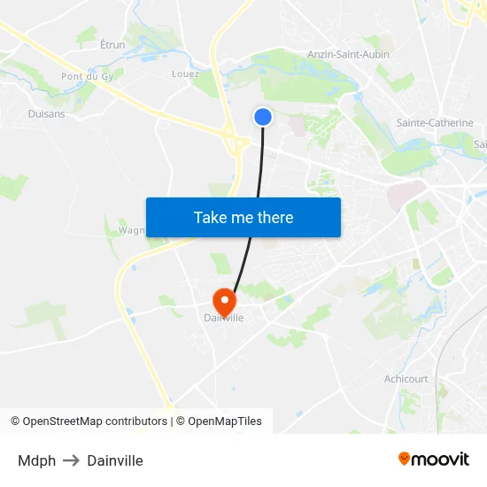 Mdph to Dainville map