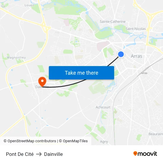 Pont De Cité to Dainville map