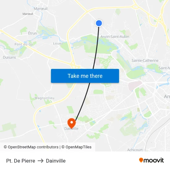 Pt. De Pierre to Dainville map