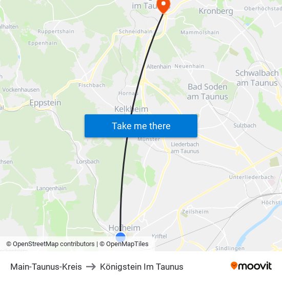 Main-Taunus-Kreis to Königstein Im Taunus map
