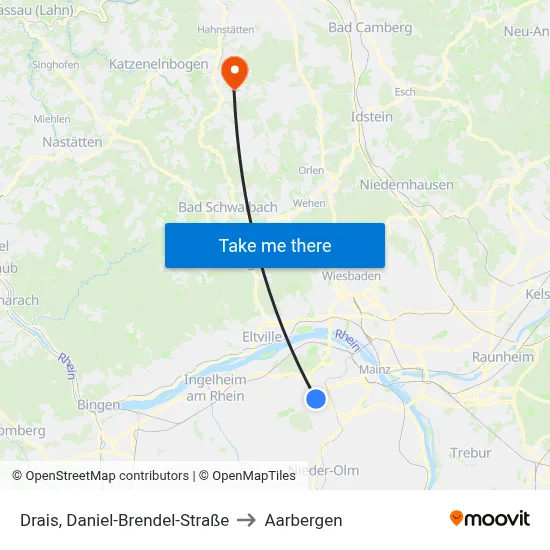 Drais, Daniel-Brendel-Straße to Aarbergen map