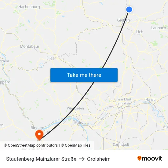 Staufenberg-Mainzlarer Straße to Grolsheim map