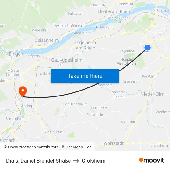 Drais, Daniel-Brendel-Straße to Grolsheim map