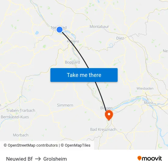 Neuwied Bf to Grolsheim map